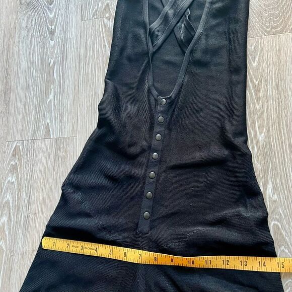 Alaia Azzedine Paris Apron Dress Black Sleeveless Fit Flare A-line 38 XS NWT - Picture 11 of 17